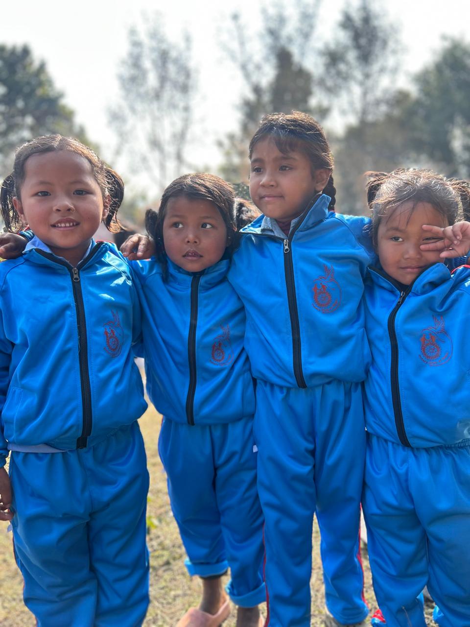 Distribution of warm clothes