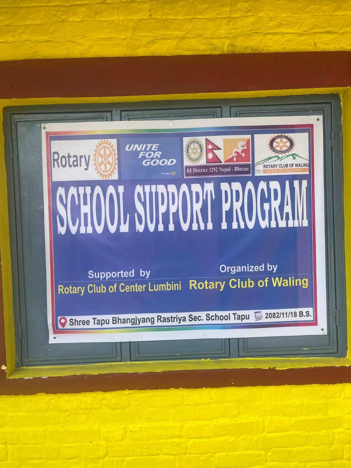 School Support program- Painting and cleaning of school