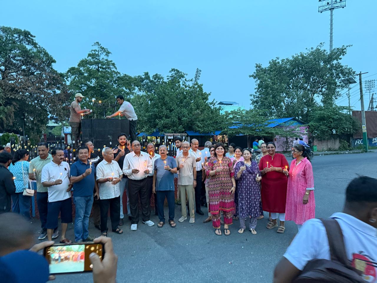 Candle lighting program with different Rotary clubs of Biratnagar in memory of Martyr's of Gen Z protest