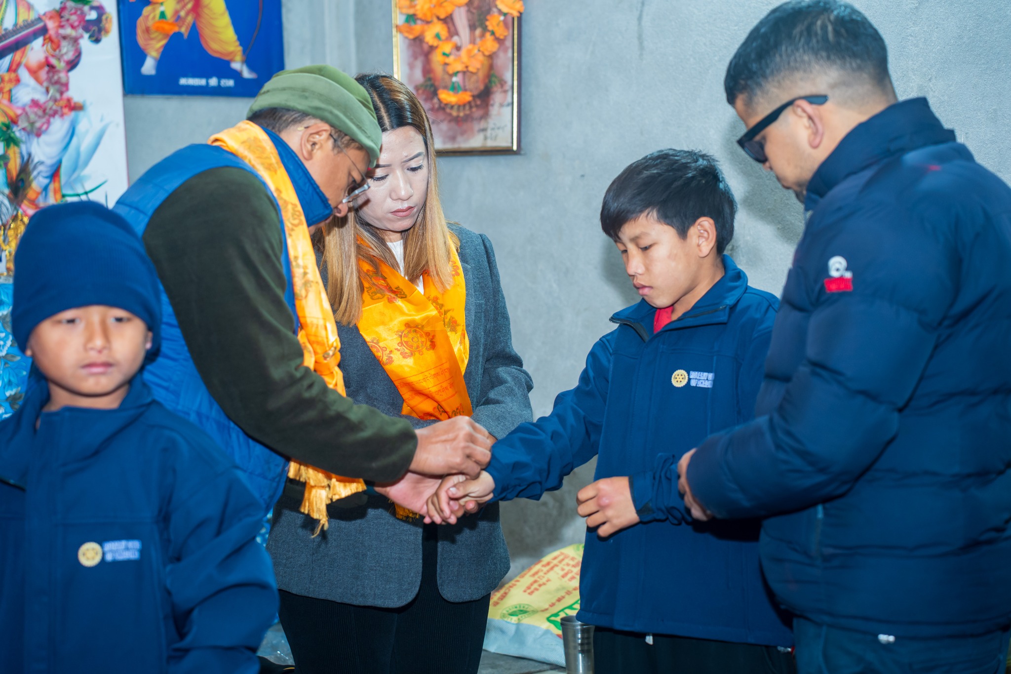 Warm clothes  distribution