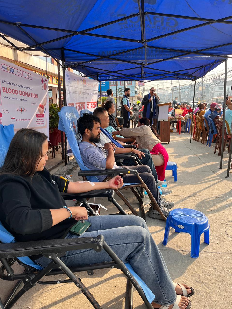 Furniture Distribution & Open Blood Donation on Charter Day