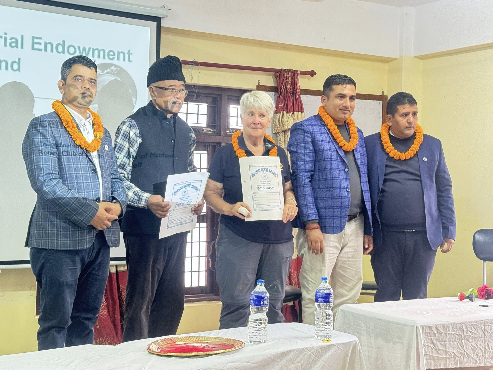 Matthew Memorial Endowment Fund Signing